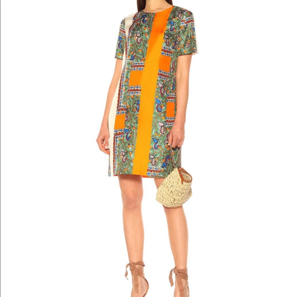 Tory Burch Printed Silk Dress - Picture 2 of 4